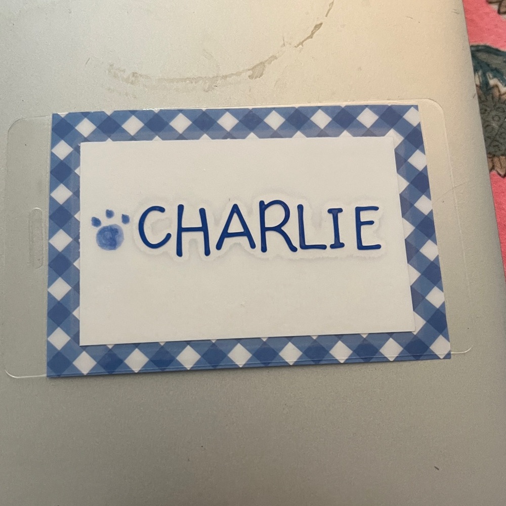 Harper bag tag